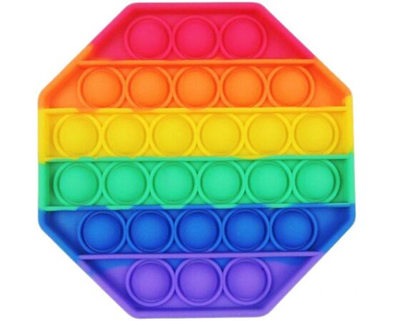 Антистресс Sibelly антистресс Pop It Rainbow Octagon (SB-PPIT-RNB-OCT)