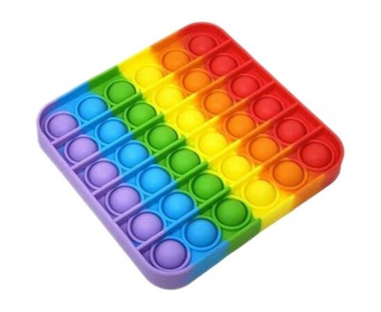 Антистресс Sibelly антистресс Pop It Rainbow Square (SB-PPIT-RNB-SQ), изображение 2 Антистресс Sibelly антистресс Pop It Rainbow Square (SB-PPIT-RNB-SQ), изображение 2