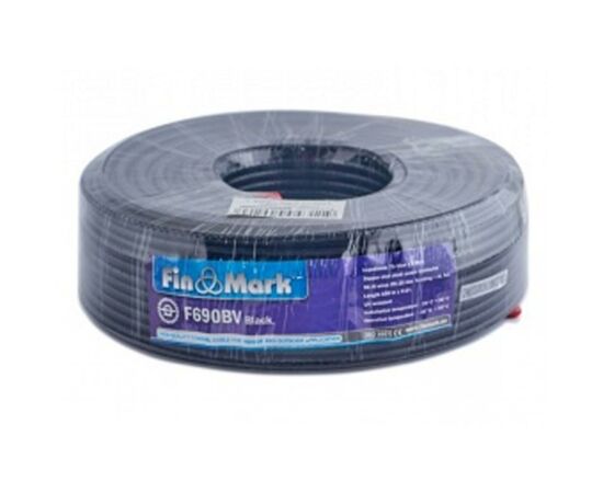 Кабель телевізійний FinMark RG-690, CCS, 100м, black (F690BV_100_black), зображення 2 Кабель телевізійний FinMark RG-690, CCS, 100м, black (F690BV_100_black), зображення 2