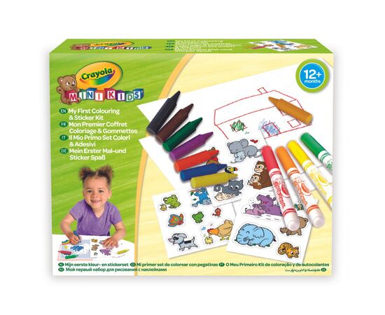 Набор для творчества Crayola Mini Kids Мой первый набор для рисования со стикерами (256287.106)