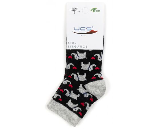 Носки UCS Socks со слониками (M0C0101-2116-3B-black), изображение 2 Носки UCS Socks со слониками (M0C0101-2116-3B-black), изображение 2