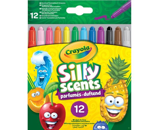 Набор для творчества Crayola Silly Scents Твист восковых мелков с ароматом 12 шт. (256321.024)