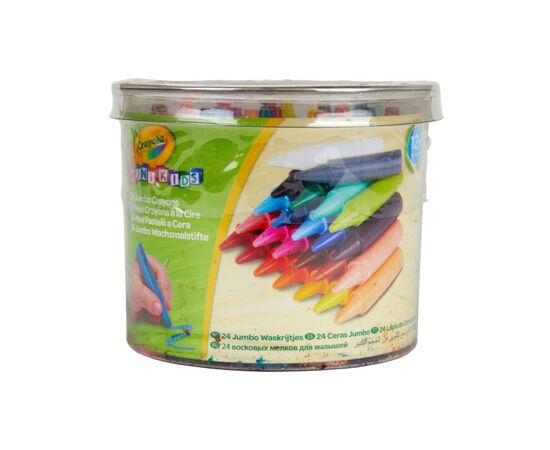 Набор для творчества Crayola Mini Kids больших восковых мелков 24 шт. (256243.112), изображение 4 Набор для творчества Crayola Mini Kids больших восковых мелков 24 шт. (256243.112), изображение 4