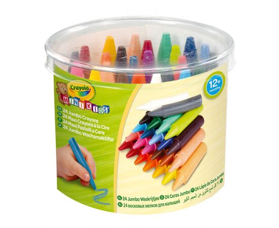 Набор для творчества Crayola Mini Kids больших восковых мелков 24 шт. (256243.112)
