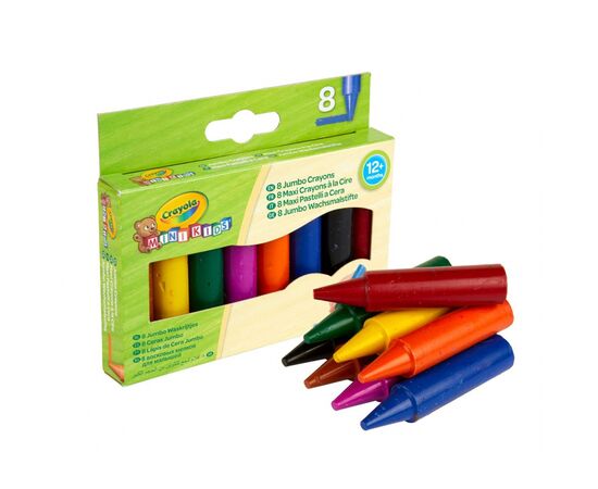 Набор для творчества Crayola Mini Kids больших восковых мелков 8 шт. (256241.148), изображение 3 Набор для творчества Crayola Mini Kids больших восковых мелков 8 шт. (256241.148), изображение 3