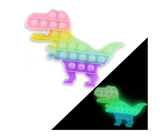 Антистресс Sibelly антистресс Pop It Dino Glow in Dark (SB-PPIT-DN-GD), изображение 4 Антистресс Sibelly антистресс Pop It Dino Glow in Dark (SB-PPIT-DN-GD), изображение 4