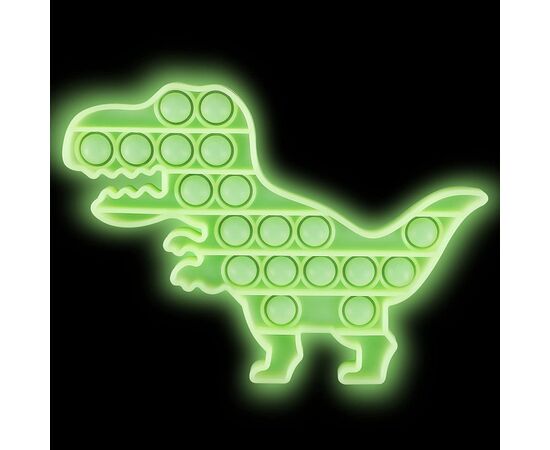 Антистресс Sibelly антистресс Pop It Dino Glow in Dark (SB-PPIT-DN-GD), изображение 5 Антистресс Sibelly антистресс Pop It Dino Glow in Dark (SB-PPIT-DN-GD), изображение 5