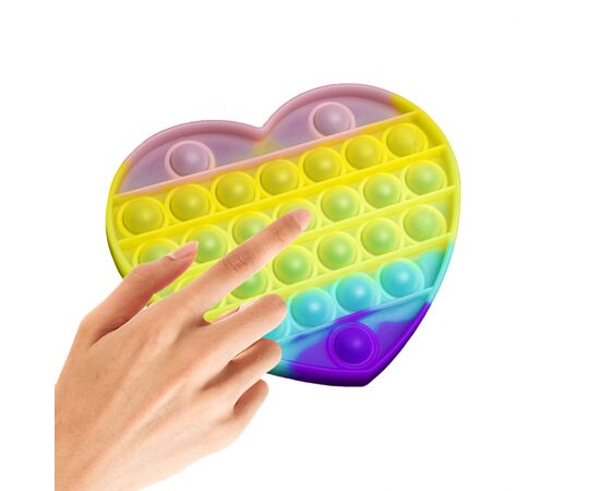 Антистресс Sibelly антистресс Pop It Heart Glow in Dark (SB-PPIT-HRT-GD), изображение 3 Антистресс Sibelly антистресс Pop It Heart Glow in Dark (SB-PPIT-HRT-GD), изображение 3