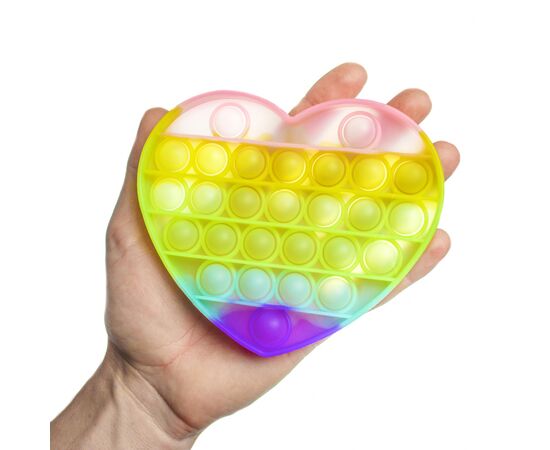 Антистресс Sibelly антистресс Pop It Heart Glow in Dark (SB-PPIT-HRT-GD), изображение 6 Антистресс Sibelly антистресс Pop It Heart Glow in Dark (SB-PPIT-HRT-GD), изображение 6