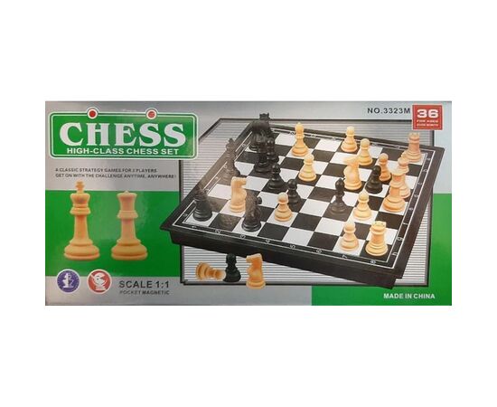 Настольная игра Voltronic Шахматы на магните Magnet Chess, Black/Ivory, Color Box (3323M)