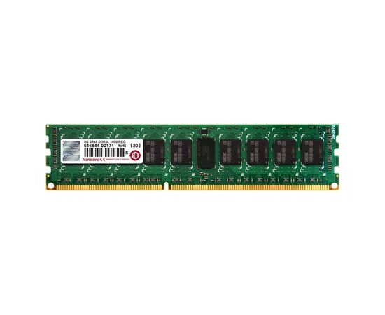 Модуль пам'яті для сервера DDR3 8GB ECC RDIMM 1600MHz 2Rx8 1.35V CL11 Transcend (TS1GKR72W6H)