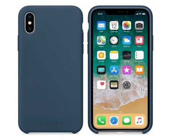Чохол до моб. телефона MakeFuture Silicone Case Apple iPhone X Blue (MCS-AIXBL), зображення 4 Чохол до моб. телефона MakeFuture Silicone Case Apple iPhone X Blue (MCS-AIXBL), зображення 4