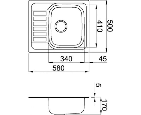 Мийка кухонна Elleci Special 125 DX SATINATO, зображення 2