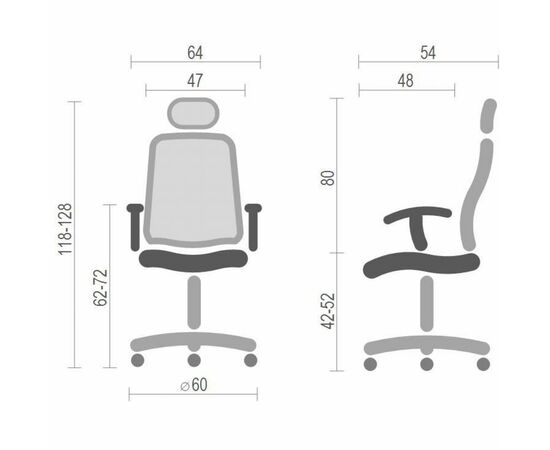 Офисное кресло Аклас Кошеро CH ANF Черное (14962), изображение 4 Офисное кресло Аклас Кошеро CH ANF Черное (14962), изображение 4
