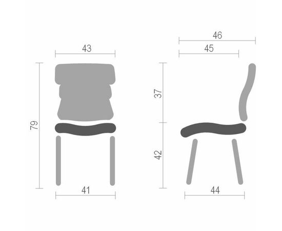 Кухонный стул Аклас Тир PL Червоний (16021), изображение 4 Кухонный стул Аклас Тир PL Червоний (16021), изображение 4
