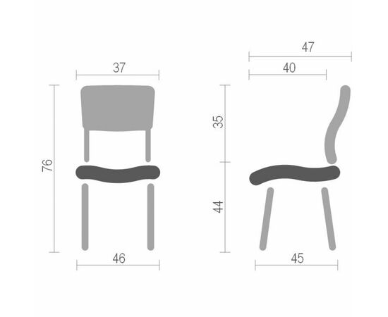 Кухонный стул Аклас Фредо EX Червоний (15949), изображение 4