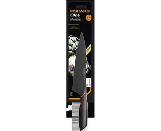 Кухонный нож Fiskars Edge поварской 19 см Black (1003094), изображение 2 Кухонный нож Fiskars Edge поварской 19 см Black (1003094), изображение 2
