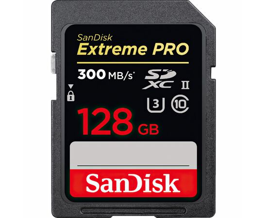Карта памяти SanDisk 128GB SDXC class 10 UHS-II U3 V90 Extreme Pro (SDSDXDK-128G-GN4IN)