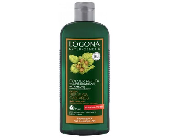 Шампунь Logona Орех для окрашенных темно-коричневых волос 250 мл (4017645031654)