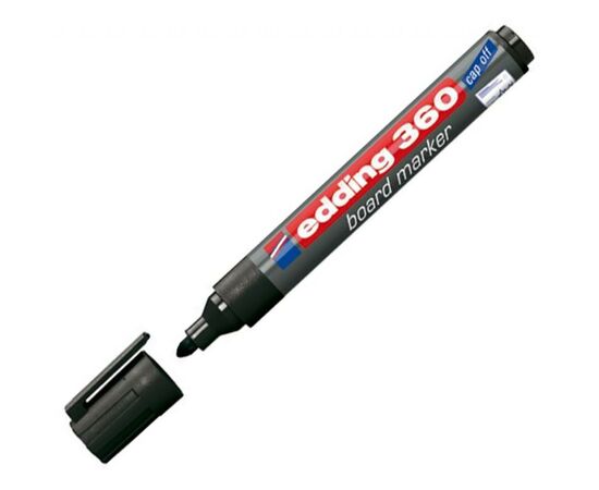 Маркер Edding Board e-360 1,5-3 мм, round tip, black (360/01)