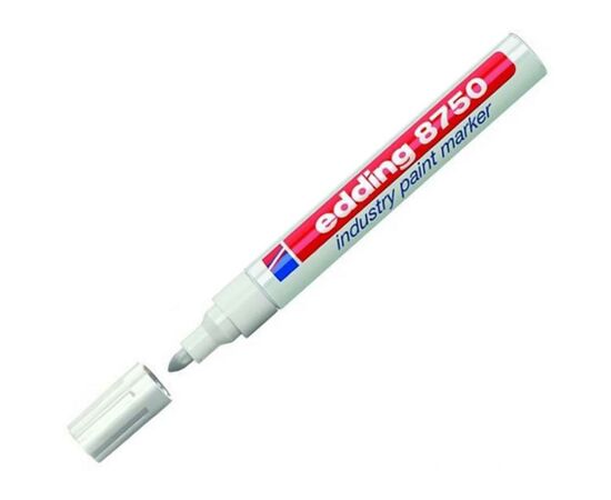 Маркер Edding Industry Paint e-8750 2-4мм(for dusty surfaces) white (8750/11)