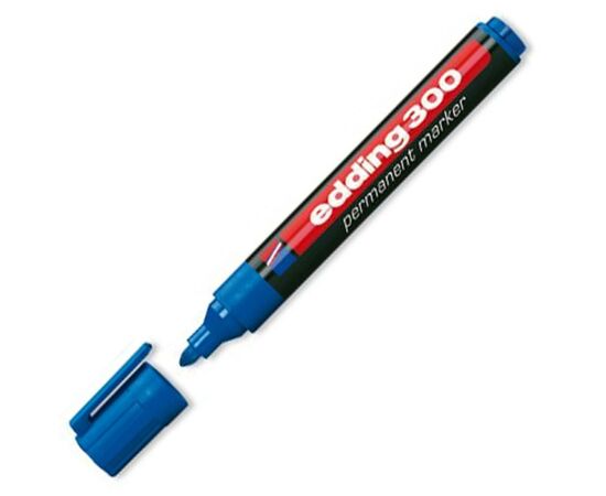 Маркер Edding Permanent e-300 1,5-3 мм, round tip, waterproof, blue (300/03)