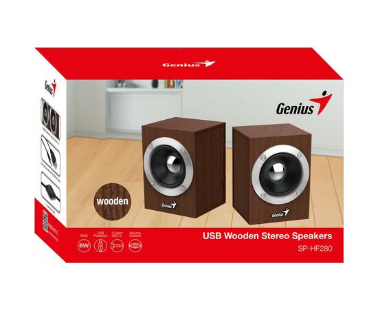 Акустическая система Genius SP-HF280 USB Wood (31730028400), изображение 2