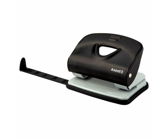 Дырокол Axent Exakt-2 металлический, 20арк, черный (3920-01-A), изображение 2 Дырокол Axent Exakt-2 металлический, 20арк, черный (3920-01-A), изображение 2