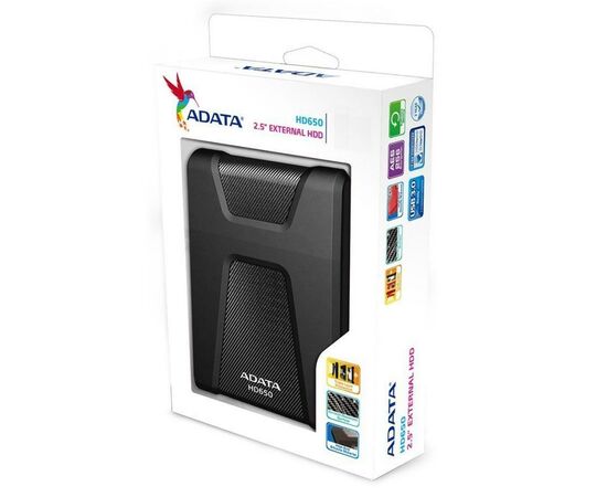 Внешний жесткий диск 2.5" 5TB ADATA (AHD650-5TU31-CBK), изображение 6 Внешний жесткий диск 2.5" 5TB ADATA (AHD650-5TU31-CBK), изображение 6