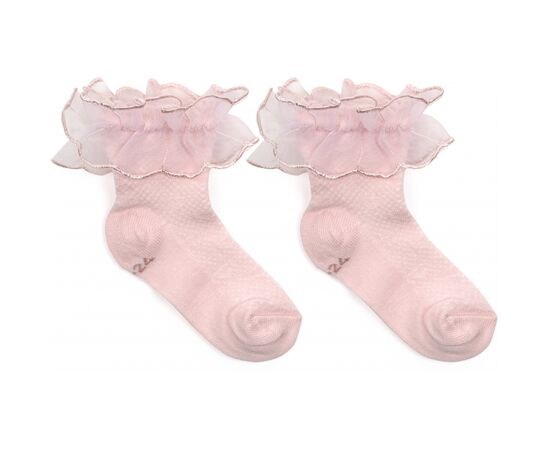 Носки UCS Socks с рюшами (M0C0102-2022-18-pink)