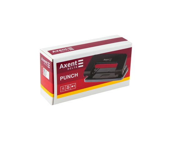 Дырокол Delta by Axent до 10 листов металлический черный (D3510-01), изображение 3 Дырокол Delta by Axent до 10 листов металлический черный (D3510-01), изображение 3