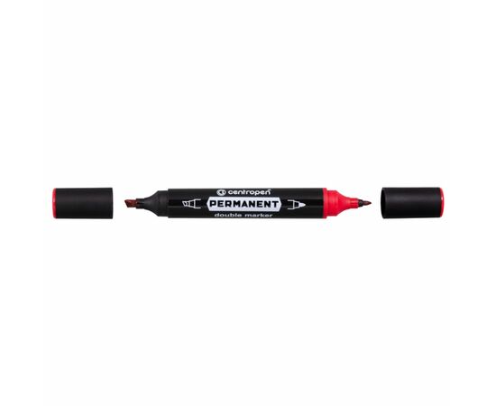 Маркер Centropen Permanent 1666 Double червоний (1666/02)