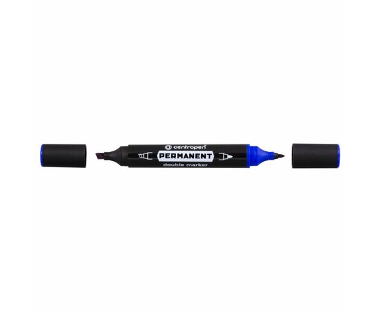 Маркер Centropen Permanent 1666 Double синий (1666/03)