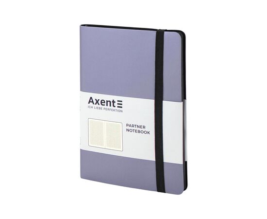 Блокнот Axent Partner Soft, 125х195, 96л, клет, серебристый (8206-34-A), изображение 2 Блокнот Axent Partner Soft, 125х195, 96л, клет, серебристый (8206-34-A), изображение 2