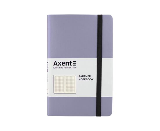 Блокнот Axent Partner Soft, 125х195, 96л, клет, серебристый (8206-34-A)