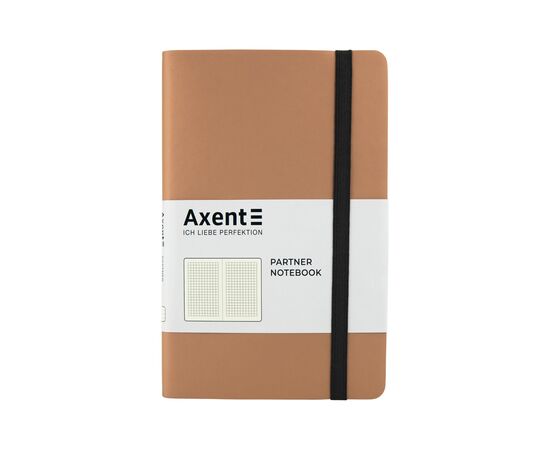 Блокнот Axent Partner Soft, 125х195, 96л, клет, золотой (8206-35-A)