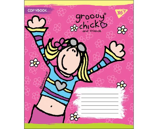 Тетрадь Yes А5 GROOVY CHICK 12 листов, линия (764501), изображение 3 Тетрадь Yes А5 GROOVY CHICK 12 листов, линия (764501), изображение 3