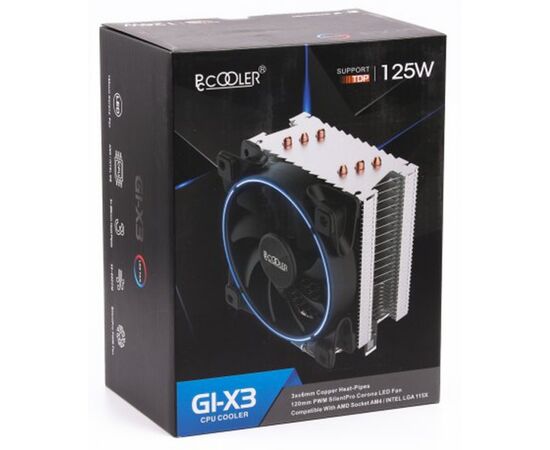 Кулер для процессора PcСooler GI-X3B, изображение 6 Кулер для процессора PcСooler GI-X3B, изображение 6