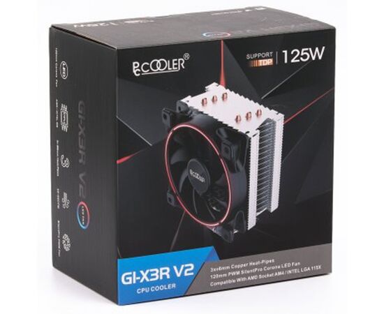 Кулер для процессора PcСooler GI-X3R V2, изображение 6 Кулер для процессора PcСooler GI-X3R V2, изображение 6