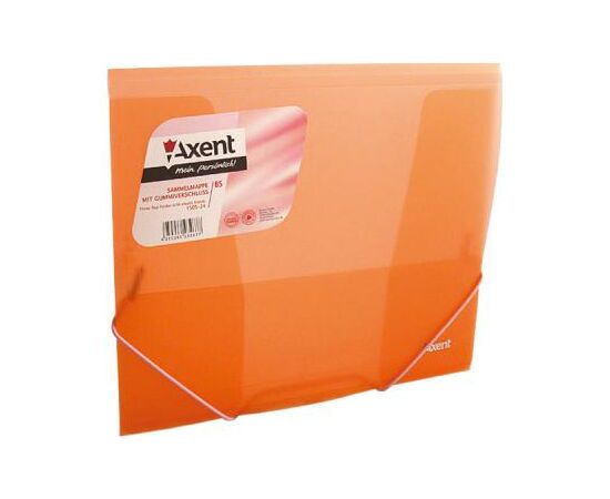 Папка на резинках Axent В5, transparent, orange (1505-25-А)