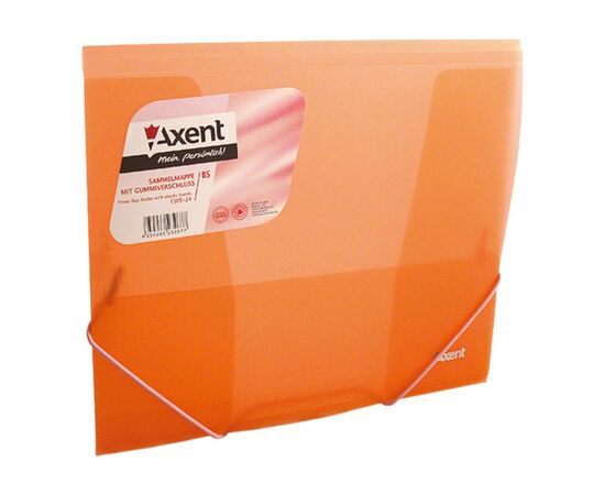 Папка на резинках Axent В5, transparent, red (1505-24-А)