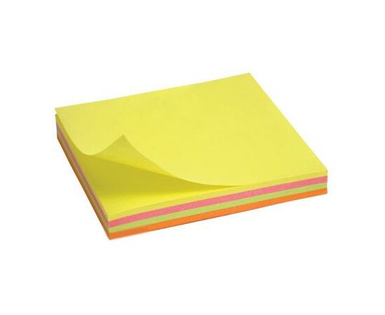 Папір для нотаток Axent with adhesive layer 75x75мм, 100sheets.,neon colors mix (2325-02-А)