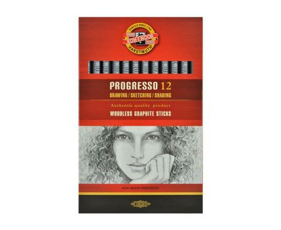 Олівець графітний Koh-i-Noor 8911 4B, Progresso, woodless (891104B004PZ)