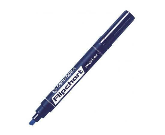 Маркер Centropen Flipchart 8560 1-4,6 мм, chisel tip, blue (8560/03)
