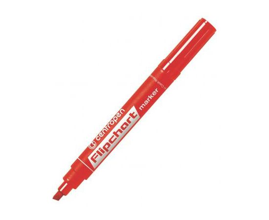 Маркер Centropen Flipchart 8560 1-4,6 мм, chisel tip, red (8560/02)