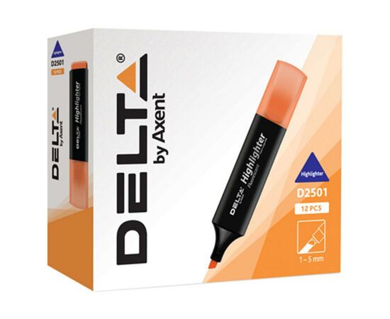 Маркер Delta by Axent Highlighter D2501, 2-4 мм, chisel tip, green (D2501-04), изображение 2 Маркер Delta by Axent Highlighter D2501, 2-4 мм, chisel tip, green (D2501-04), изображение 2