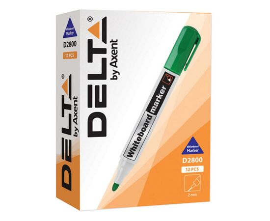 Маркер Delta by Axent Whiteboard D2800, 2 мм, round tip, red (D2800-06), изображение 2 Маркер Delta by Axent Whiteboard D2800, 2 мм, round tip, red (D2800-06), изображение 2