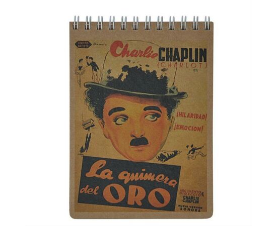 Блокнот Buromax spiral top, А6, 80sheets, KRAFT, square (assorted) (BM.2481)