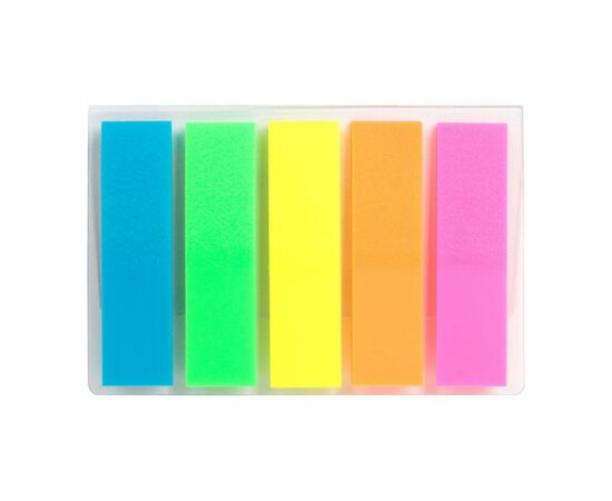 Стікер-закладка Axent Plastic bookmarks 5х12х45mm, 125шт (D2450-01)