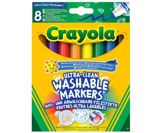 Фломастеры Crayola Набор Ultra-Clean Washable широкая линия 8 шт (256348.012)